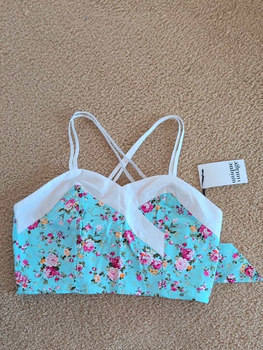 Unique Vintage Tie-back Top